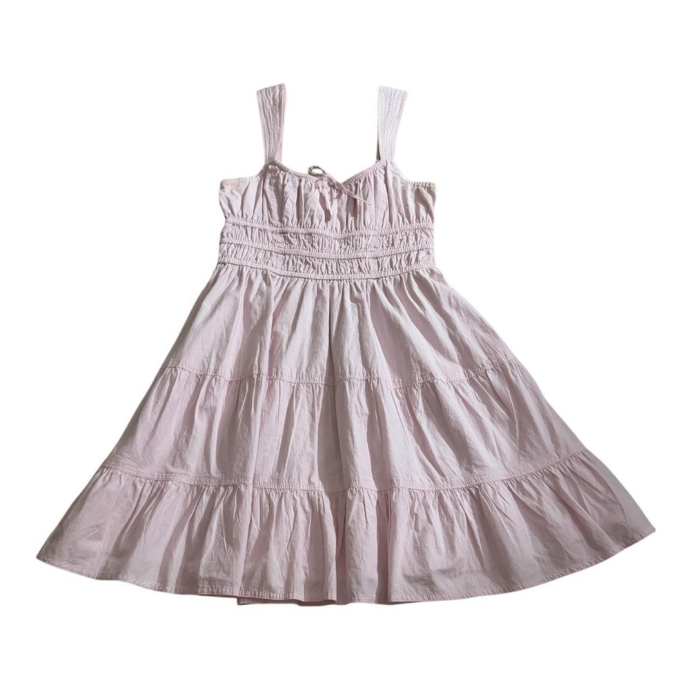 Pink Aritzia Sunday Best martine babydoll mini tiered dress